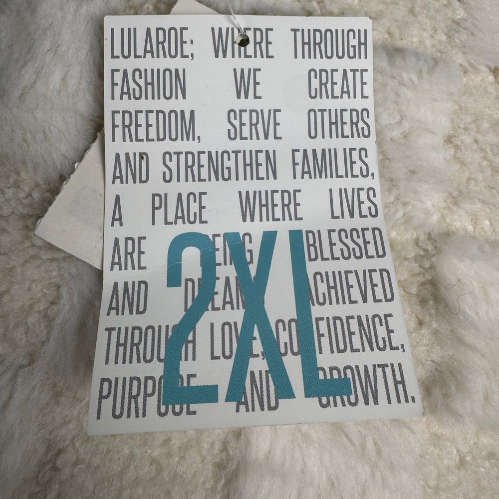 LuLaRoe Randy 2XL Gray Raglan Baseball Tee Multi-Color Geometric Pattern NWT - Picture 6 of 12